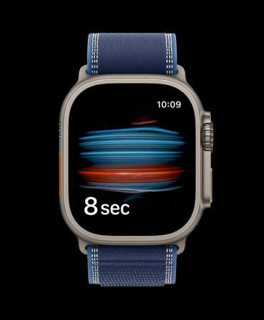 Apple Watch Ultra 3, titaanikuori, luonnontitaani, veren happitasotesti Terveys-apissa